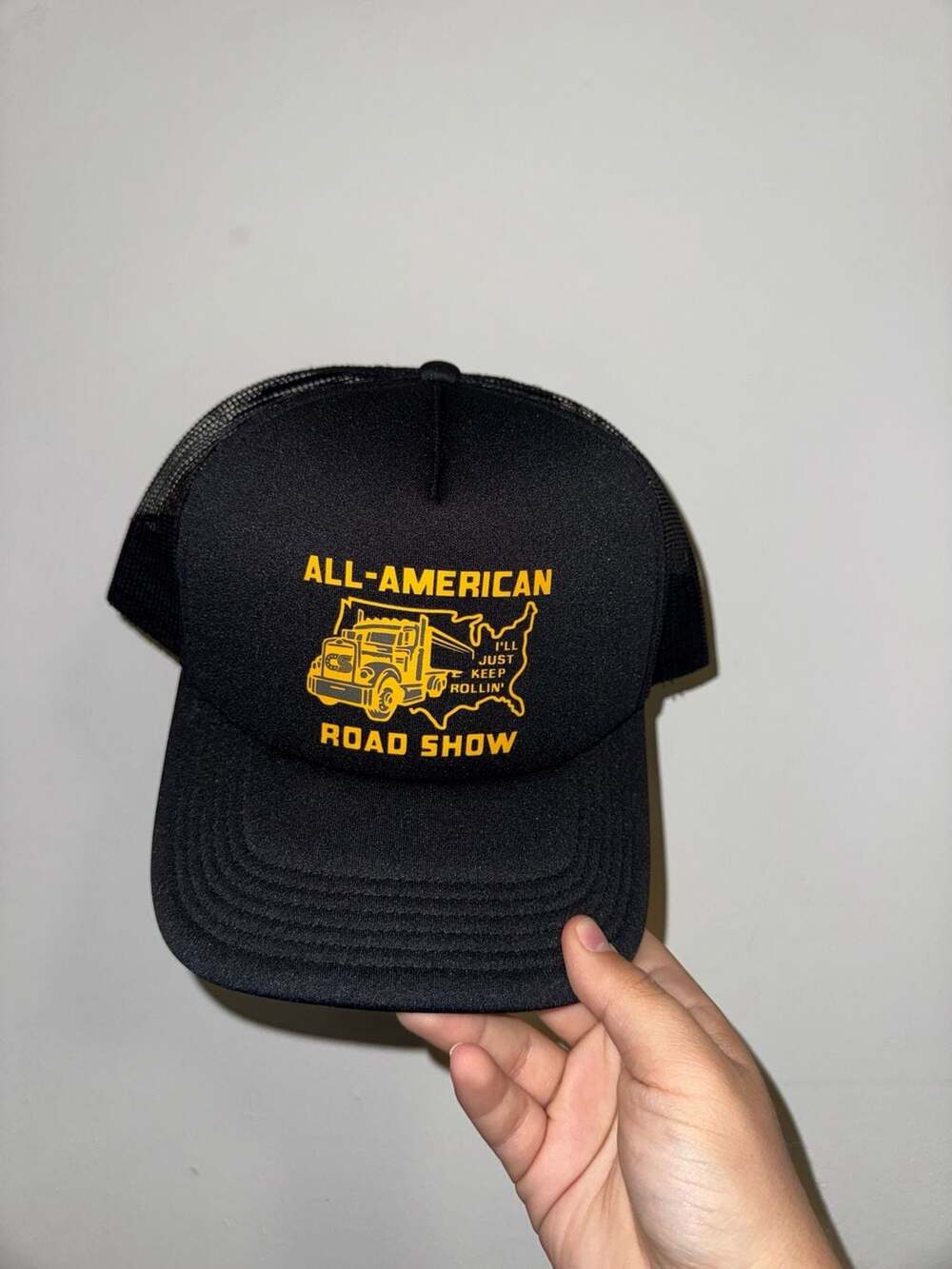 Chris Stapleton All-American Road Show Trucker Hat Black Mesh Snapback